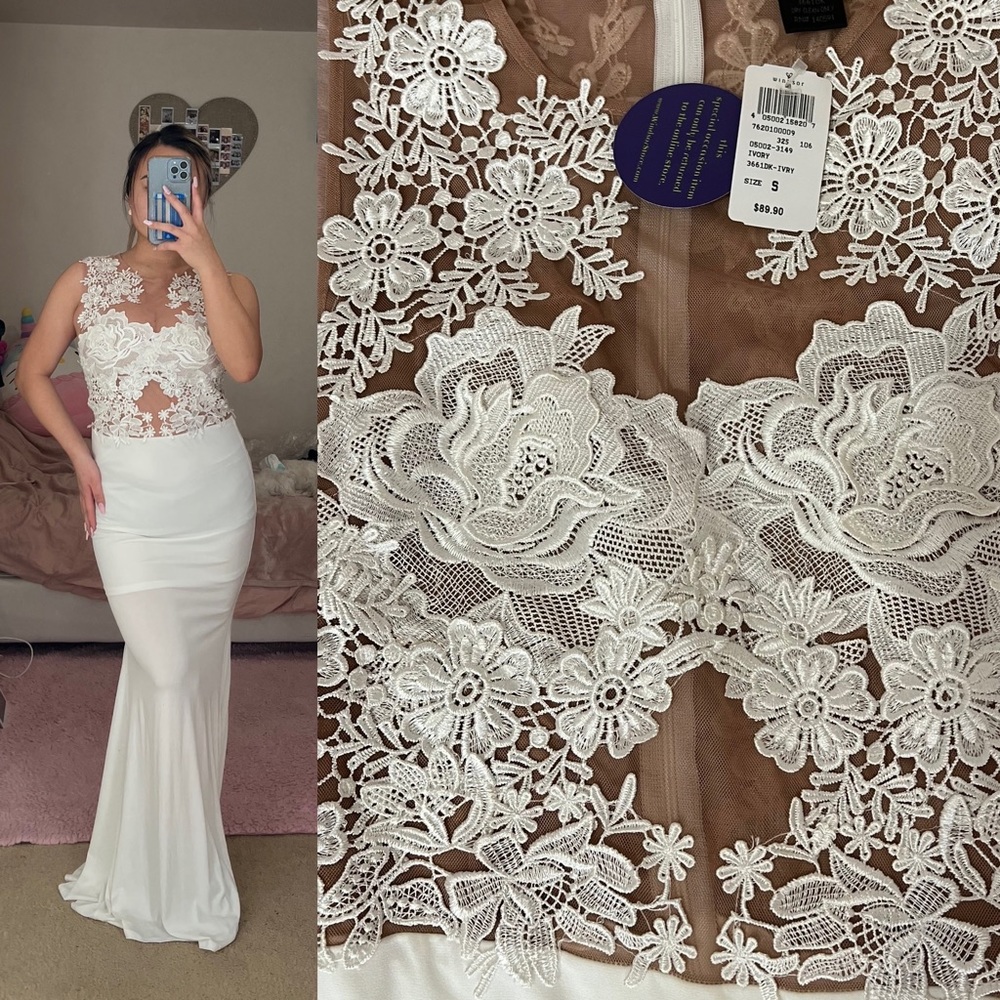 White lace dress